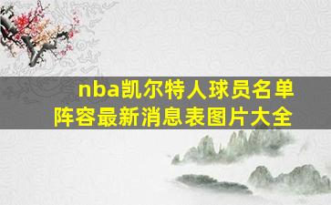 nba凯尔特人球员名单阵容最新消息表图片大全