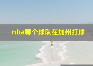 nba哪个球队在加州打球