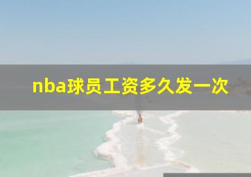 nba球员工资多久发一次