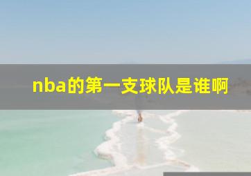 nba的第一支球队是谁啊