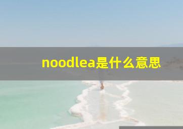 noodlea是什么意思