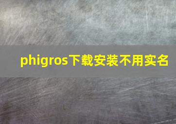 phigros下载安装不用实名