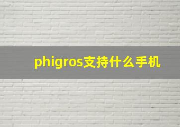 phigros支持什么手机