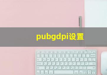 pubgdpi设置