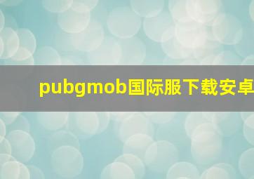 pubgmob国际服下载安卓