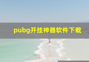 pubg开挂神器软件下载