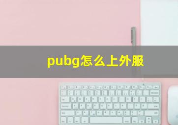 pubg怎么上外服