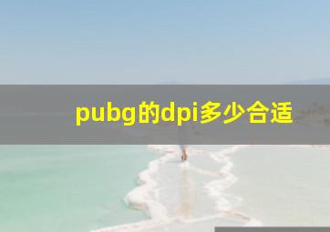 pubg的dpi多少合适