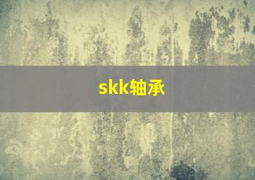 skk轴承