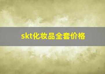 skt化妆品全套价格