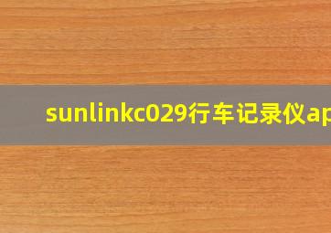 sunlinkc029行车记录仪app