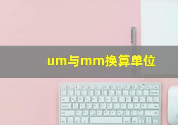 um与mm换算单位