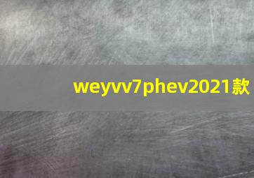 weyvv7phev2021款