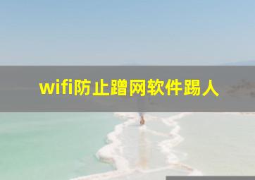 wifi防止蹭网软件踢人