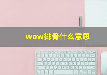 wow排骨什么意思