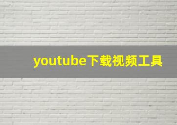 youtube下载视频工具