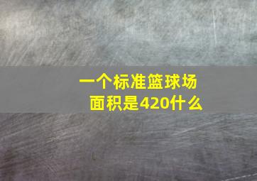 一个标准篮球场面积是420什么