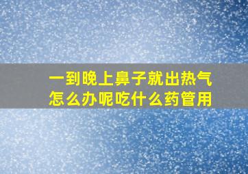 一到晚上鼻子就出热气怎么办呢吃什么药管用