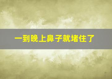 一到晚上鼻子就堵住了