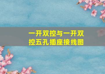 一开双控与一开双控五孔插座接线图