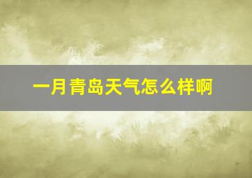 一月青岛天气怎么样啊