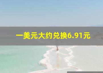 一美元大约兑换6.91元