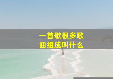 一首歌很多歌曲组成叫什么