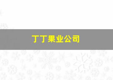 丁丁果业公司