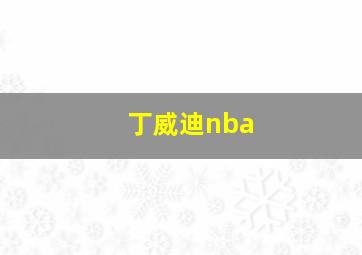 丁威迪nba