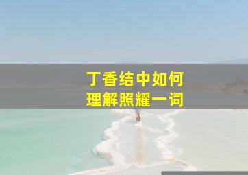 丁香结中如何理解照耀一词