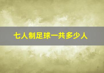 七人制足球一共多少人