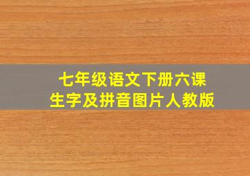 七年级语文下册六课生字及拼音图片人教版