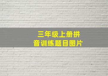 三年级上册拼音训练题目图片