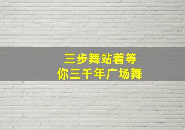 三步舞站着等你三千年广场舞