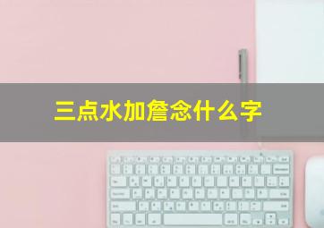 三点水加詹念什么字