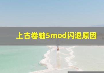 上古卷轴5mod闪退原因