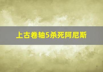 上古卷轴5杀死阿尼斯