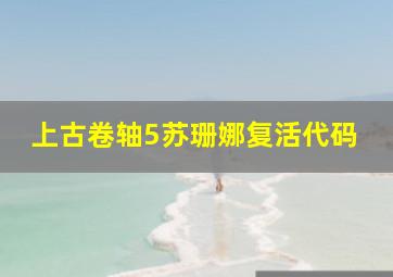 上古卷轴5苏珊娜复活代码