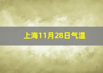 上海11月28日气温