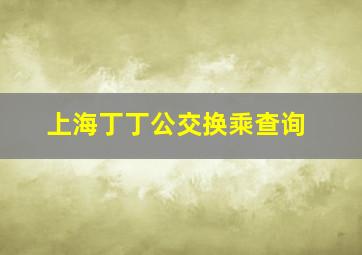 上海丁丁公交换乘查询