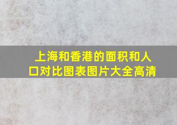 上海和香港的面积和人口对比图表图片大全高清