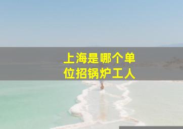 上海是哪个单位招锅炉工人