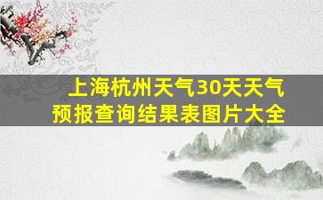 上海杭州天气30天天气预报查询结果表图片大全