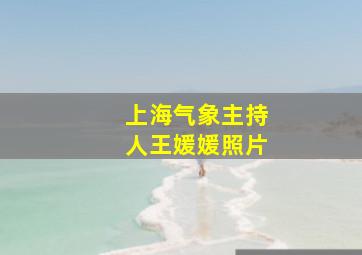 上海气象主持人王媛媛照片