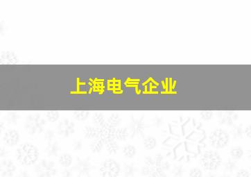 上海电气企业