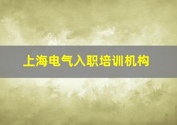 上海电气入职培训机构