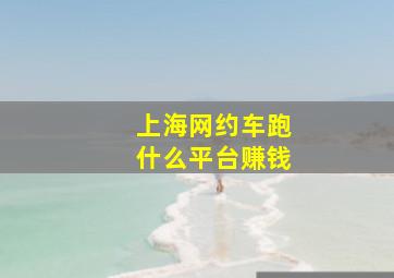 上海网约车跑什么平台赚钱