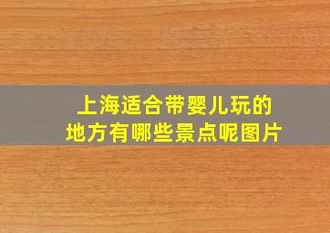 上海适合带婴儿玩的地方有哪些景点呢图片