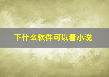 下什么软件可以看小说