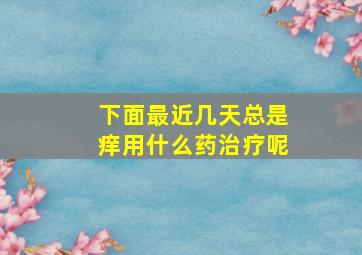 下面最近几天总是痒用什么药治疗呢